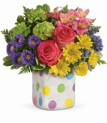 Teleflora Happy Dots Bouquet from Krupp Florist, your local Belleville flower shop